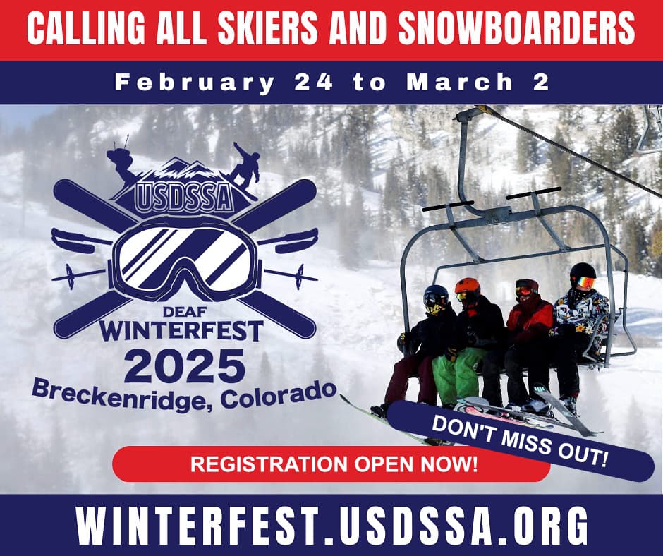 USADSSA's Deaf Winter Fest 2025 tickets are now live!